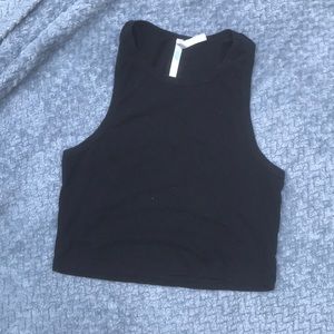 Black crop top